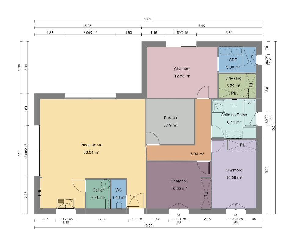 Programme terrain + maison à Besse-sur-Issole en Var (83) de 100 m² à vendre au prix de 385000€ - 3