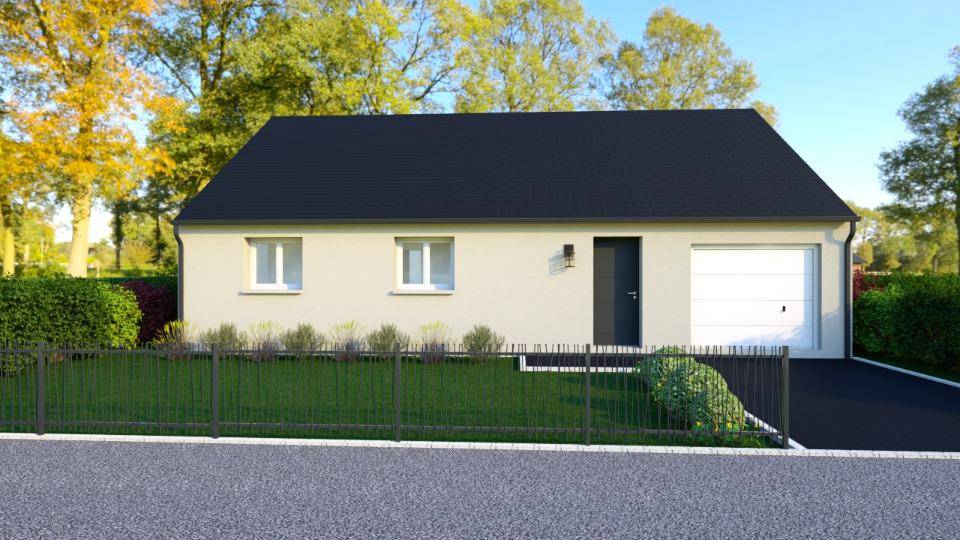 Programme terrain + maison à Château-Renault en Indre-et-Loire (37) de 90 m² à vendre au prix de 219500€ - 1