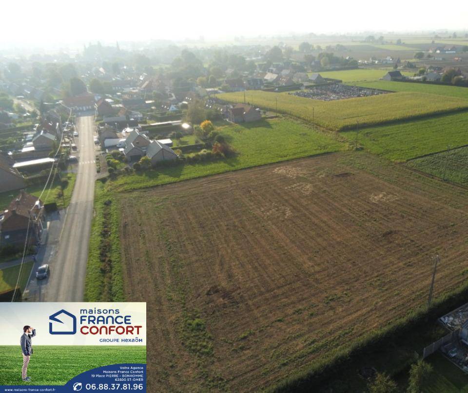Terrain seul à Steenbecque en Nord (59) de 456 m² à vendre au prix de 74500€ - 1