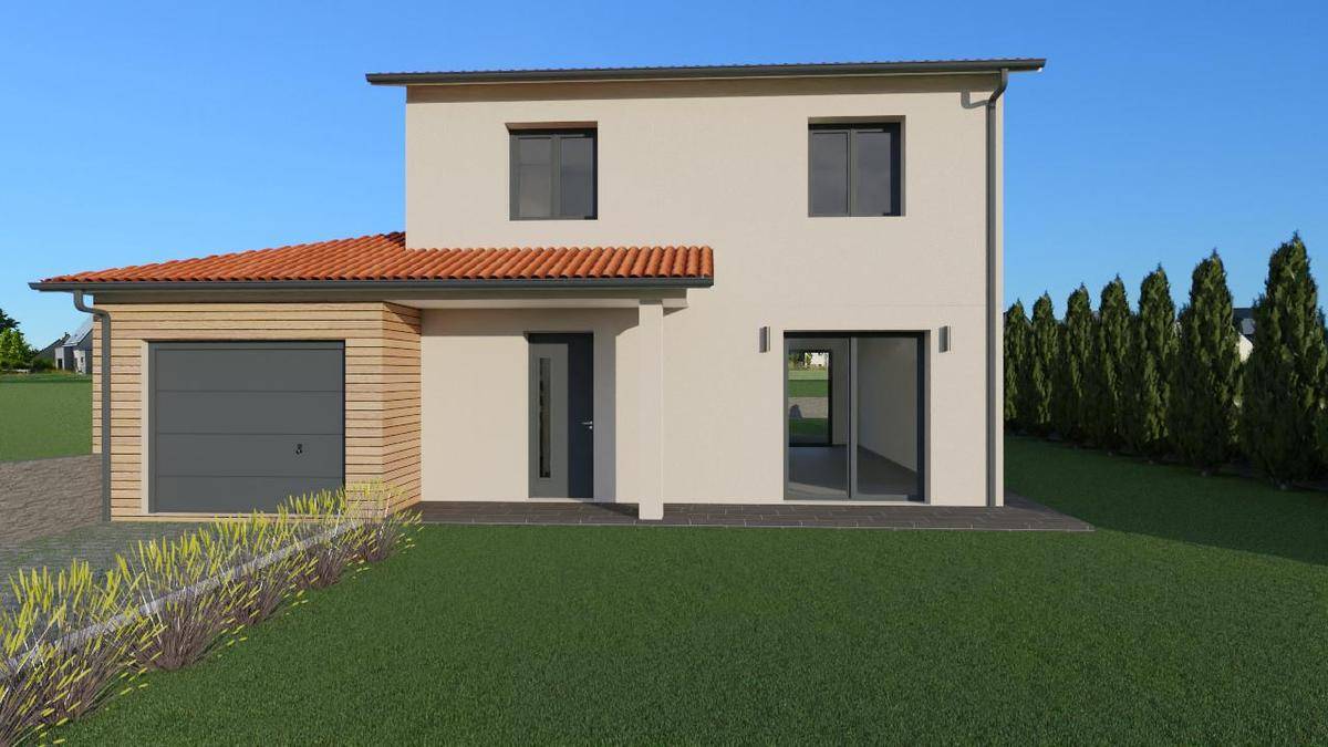Programme terrain + maison à Saint-Genest-Lerpt en Loire (42) de 94 m² à vendre au prix de 291000€ - 1