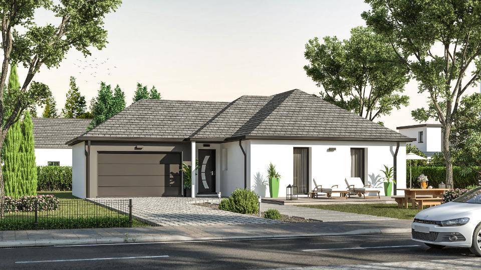 Programme terrain + maison à La Vicomté-sur-Rance en Côtes-d'Armor (22) de 120 m² à vendre au prix de 352000€ - 1