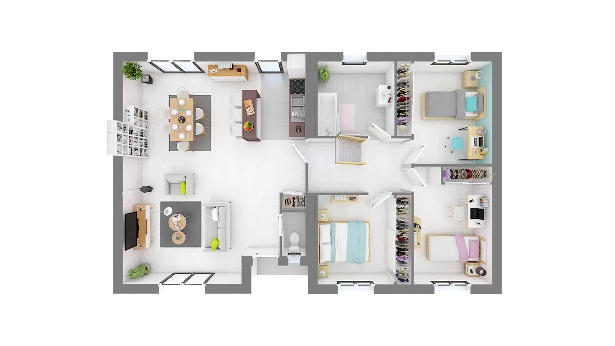Programme terrain + maison à Antilly en Moselle (57) de 86 m² à vendre au prix de 361368€ - 4