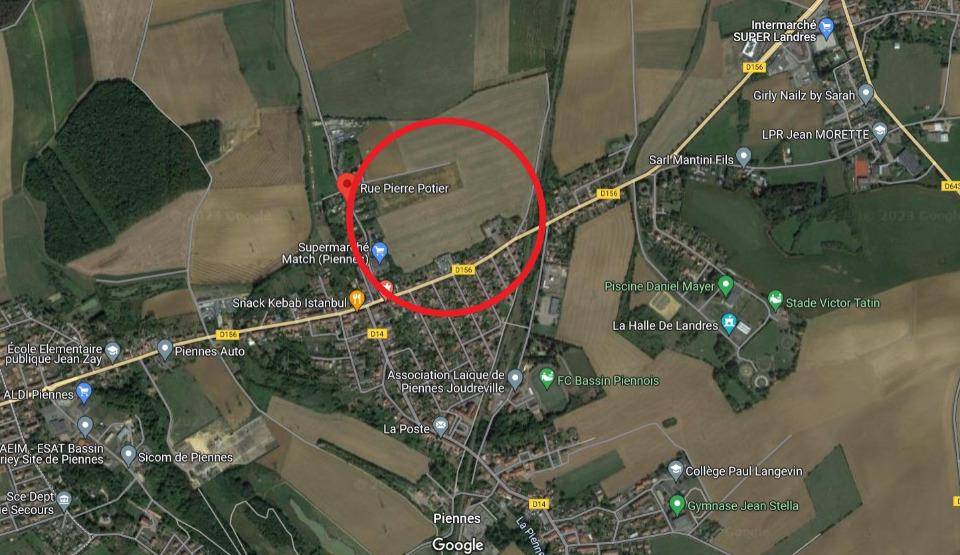 Terrain seul à Piennes en Meurthe-et-Moselle (54) de 352 m² à vendre au prix de 49500€ - 2