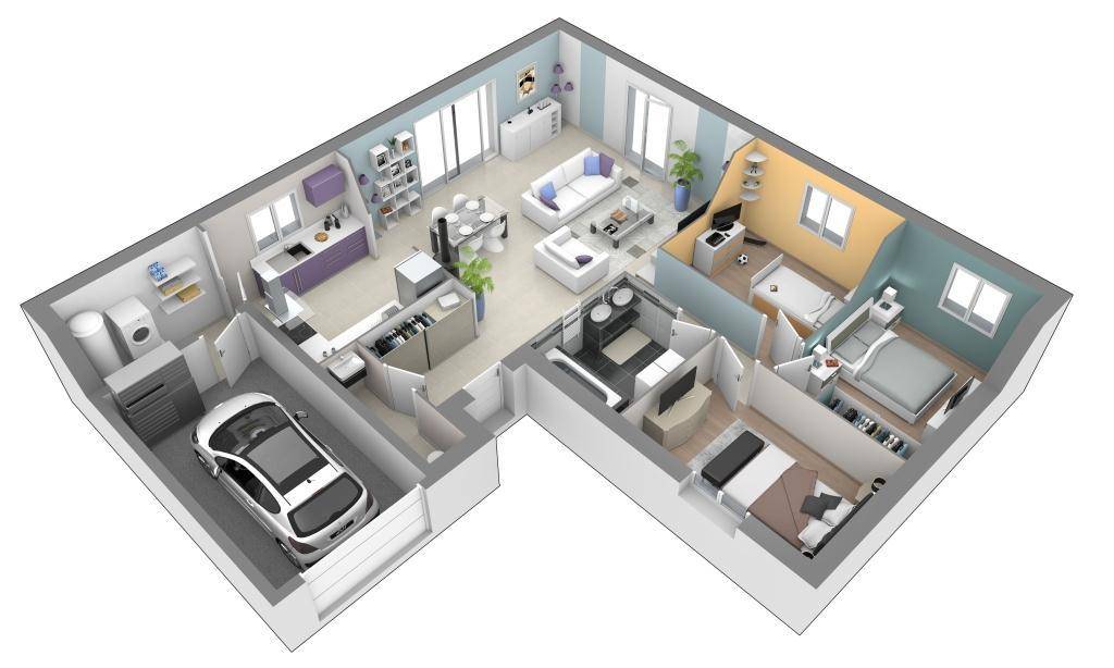Programme terrain + maison à Artemare en Ain (01) de 90 m² à vendre au prix de 279900€ - 2