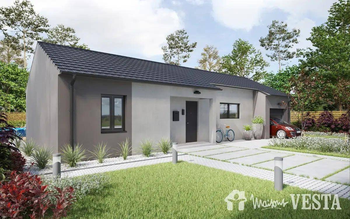 Programme terrain + maison à Petit-Réderching en Moselle (57) de 81 m² à vendre au prix de 223127€ - 2