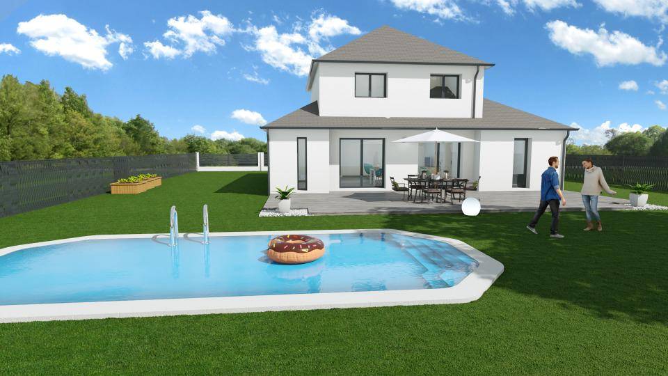 Programme terrain + maison à Pouzay en Indre-et-Loire (37) de 118 m² à vendre au prix de 244200€ - 2