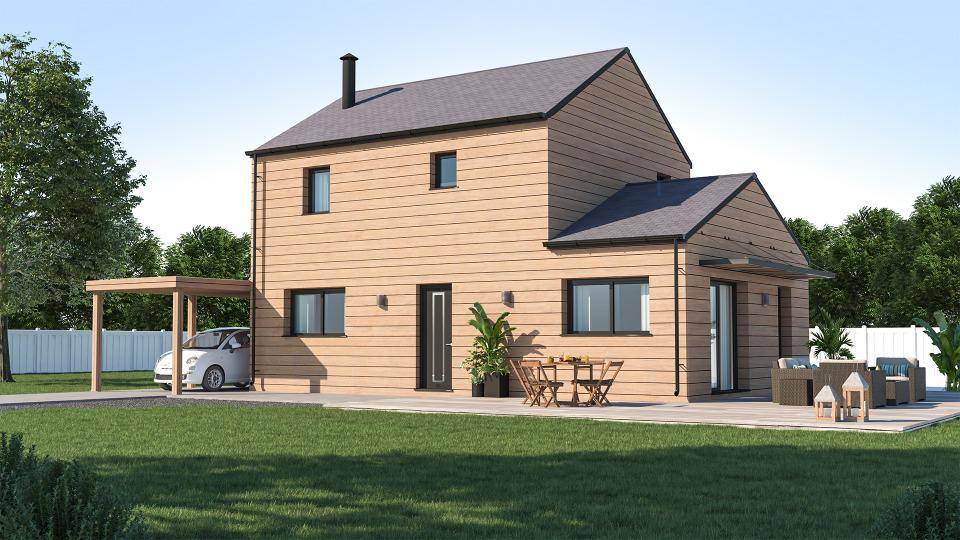 Programme terrain + maison à Châteaugiron en Ille-et-Vilaine (35) de 88 m² à vendre au prix de 424570€ - 1