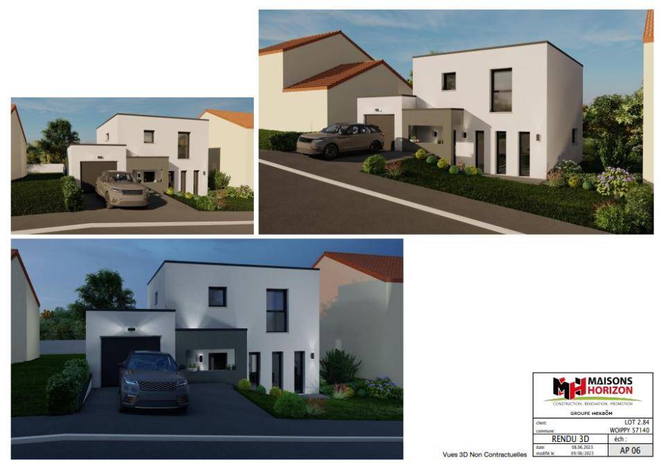Programme terrain + maison à Woippy en Moselle (57) de 96 m² à vendre au prix de 434000€ - 4