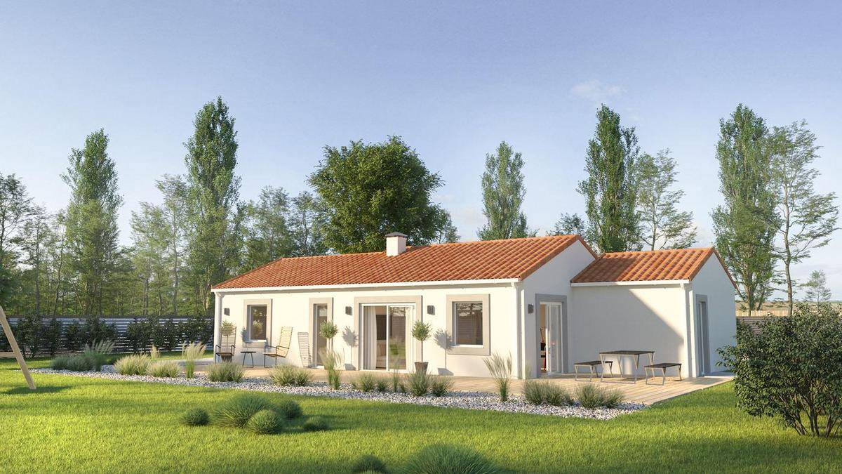 Programme terrain + maison à Cadillac en Gironde (33) de 76 m² à vendre au prix de 209800€ - 1