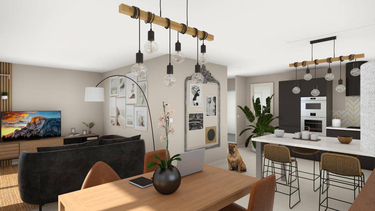 Programme terrain + maison à Cébazat en Puy-de-Dôme (63) de 90 m² à vendre au prix de 298604€ - 2