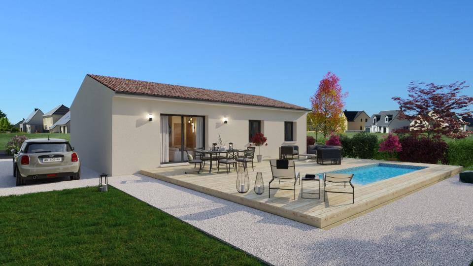 Programme terrain + maison à Lédenon en Gard (30) de 85 m² à vendre au prix de 271500€ - 2