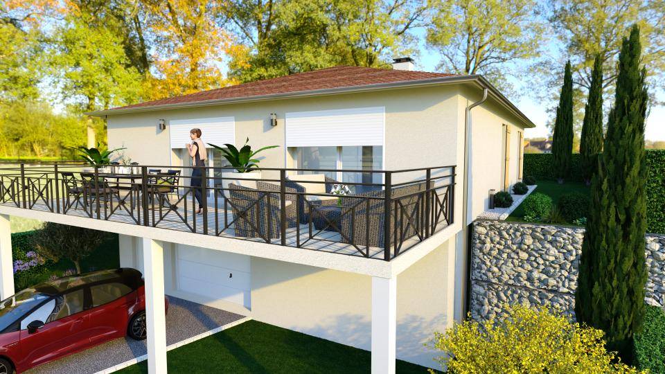 Programme terrain + maison à Gap en Hautes-Alpes (05) de 112 m² à vendre au prix de 446200€ - 1