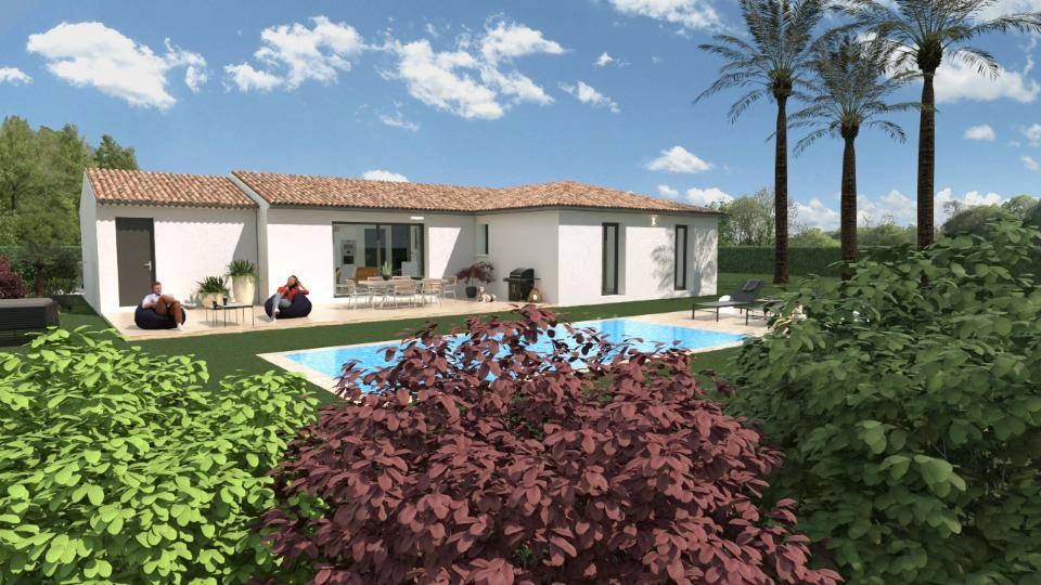 Programme terrain + maison à Salernes en Var (83) de 105 m² à vendre au prix de 413000€ - 1