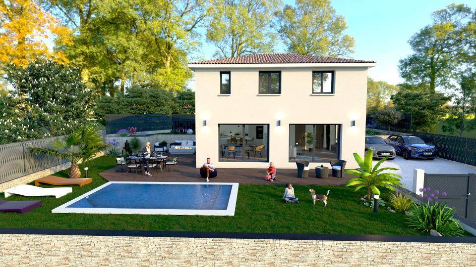 Programme terrain + maison à Grasse en Alpes-Maritimes (06) de 102 m² à vendre au prix de 540000€ - 1
