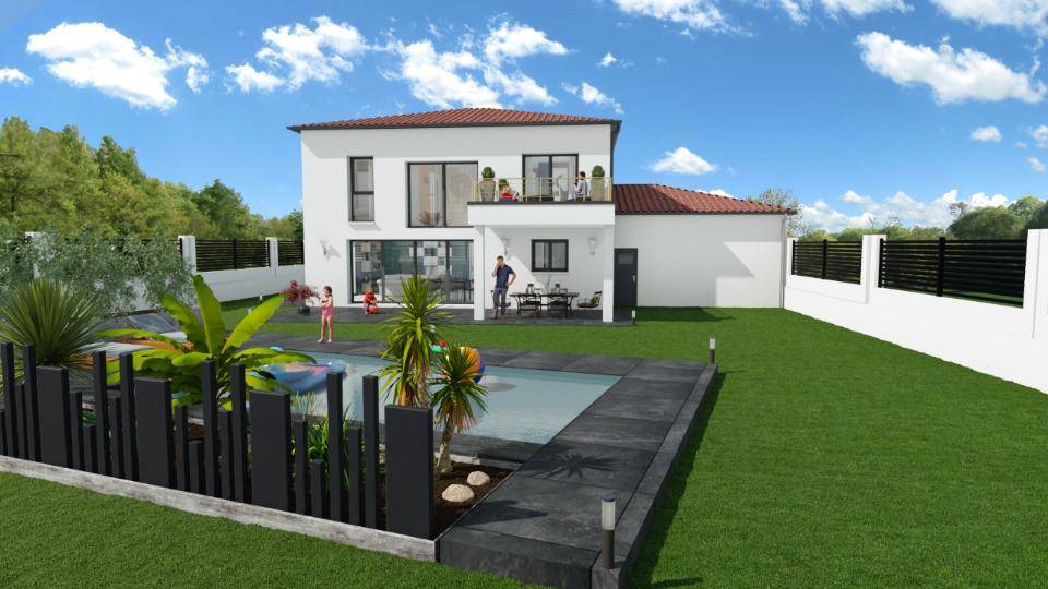 Programme terrain + maison à L'Isle-d'Abeau en Isère (38) de 130 m² à vendre au prix de 328500€ - 1