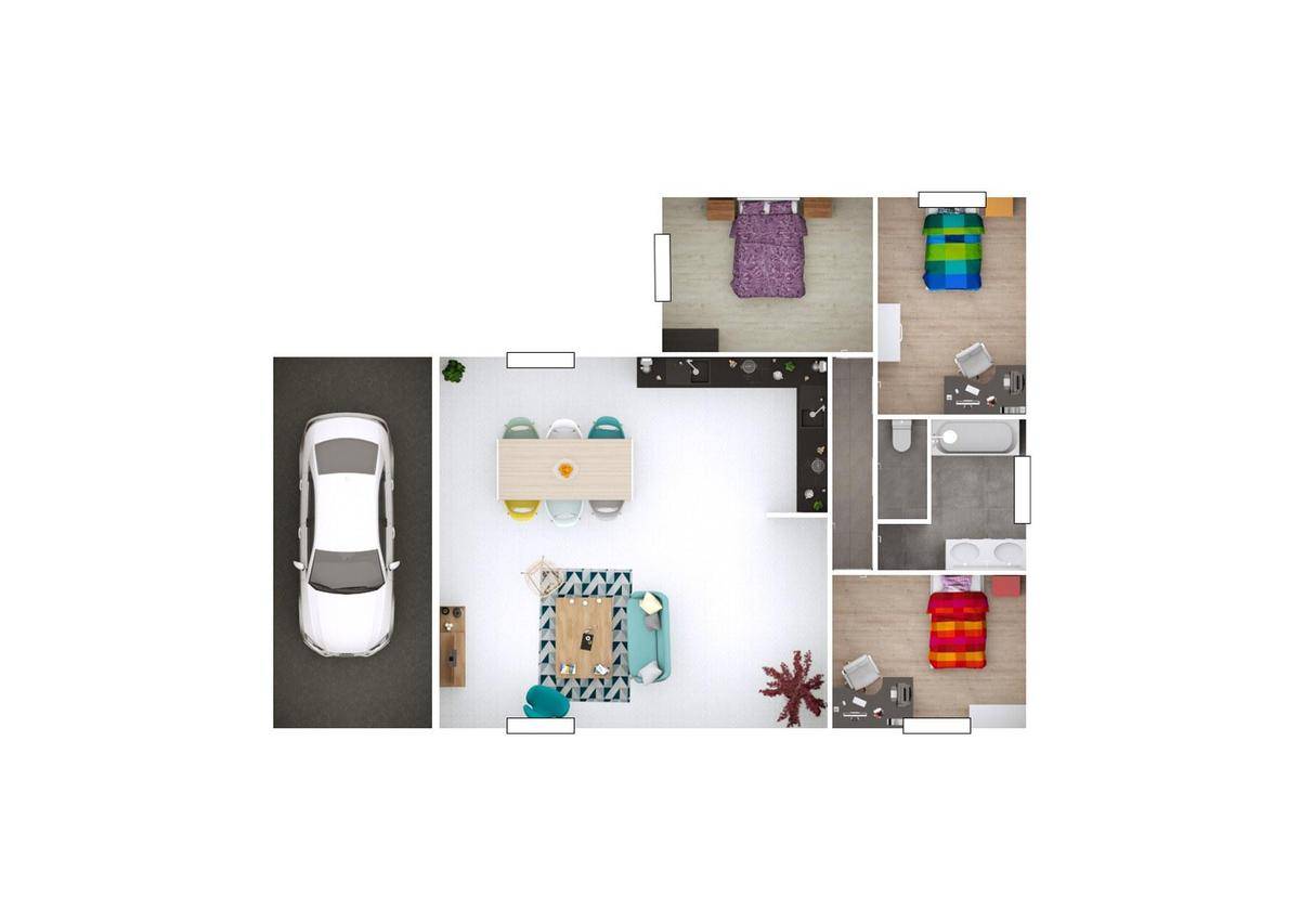 Programme terrain + maison à La Tour-du-Pin en Isère (38) de 93 m² à vendre au prix de 360000€ - 3