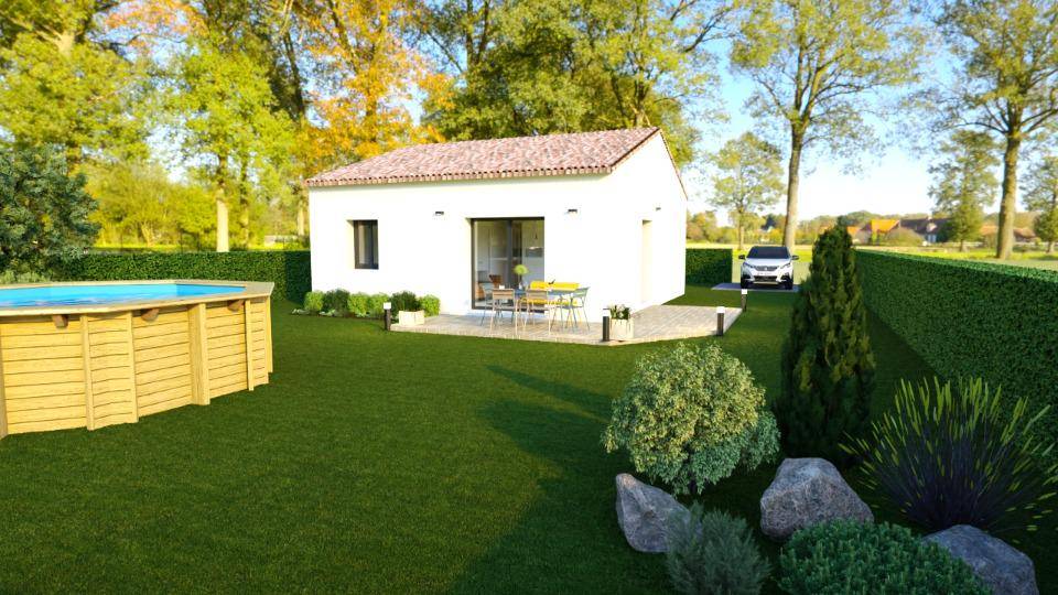 Programme terrain + maison à Vogüé en Ardèche (07) de 60 m² à vendre au prix de 162000€ - 3