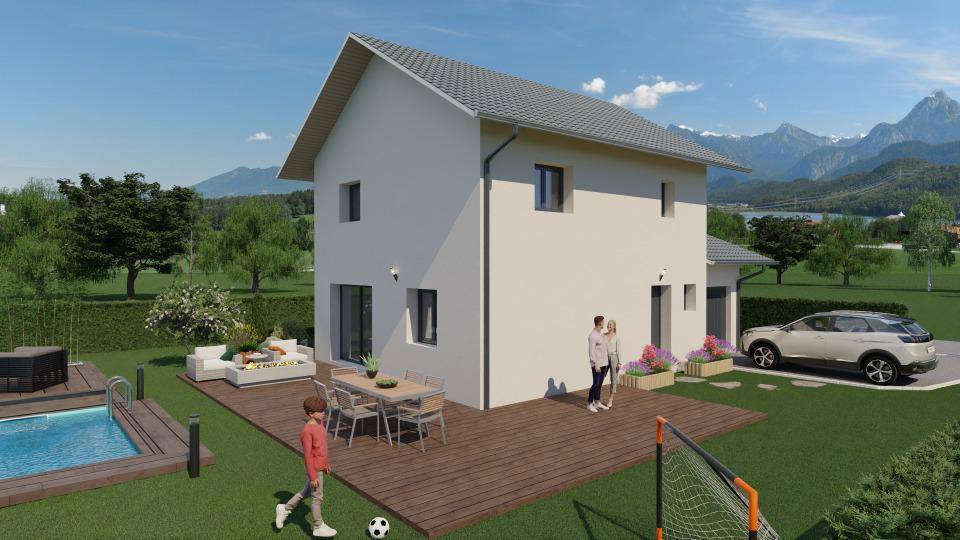 Programme terrain + maison à Crempigny-Bonneguête en Haute-Savoie (74) de 100 m² à vendre au prix de 379000€ - 1