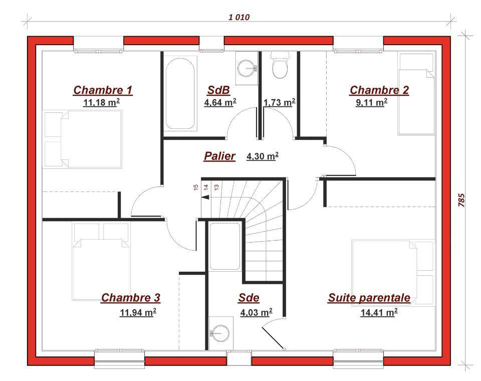 Programme terrain + maison à Suresnes en Hauts-de-Seine (92) de 125 m² à vendre au prix de 1394700€ - 4