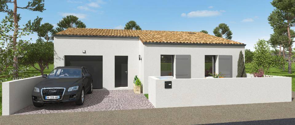 Programme terrain + maison à Romegoux en Charente-Maritime (17) de 83 m² à vendre au prix de 198540€ - 1