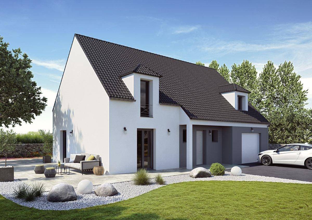 Programme terrain + maison à Nampteuil-sous-Muret en Aisne (02) de 98 m² à vendre au prix de 200440€ - 1