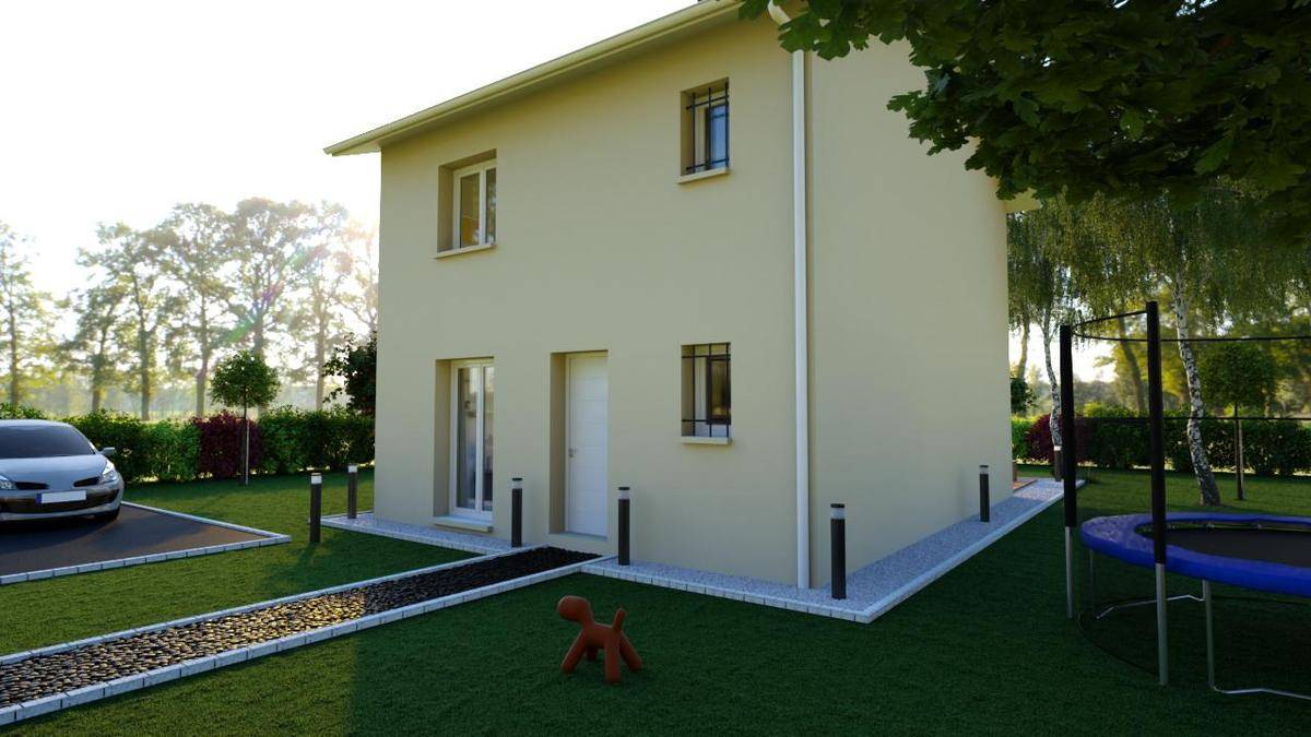Programme terrain + maison à Saint-Siméon-de-Bressieux en Isère (38) de 90 m² à vendre au prix de 210924€ - 1