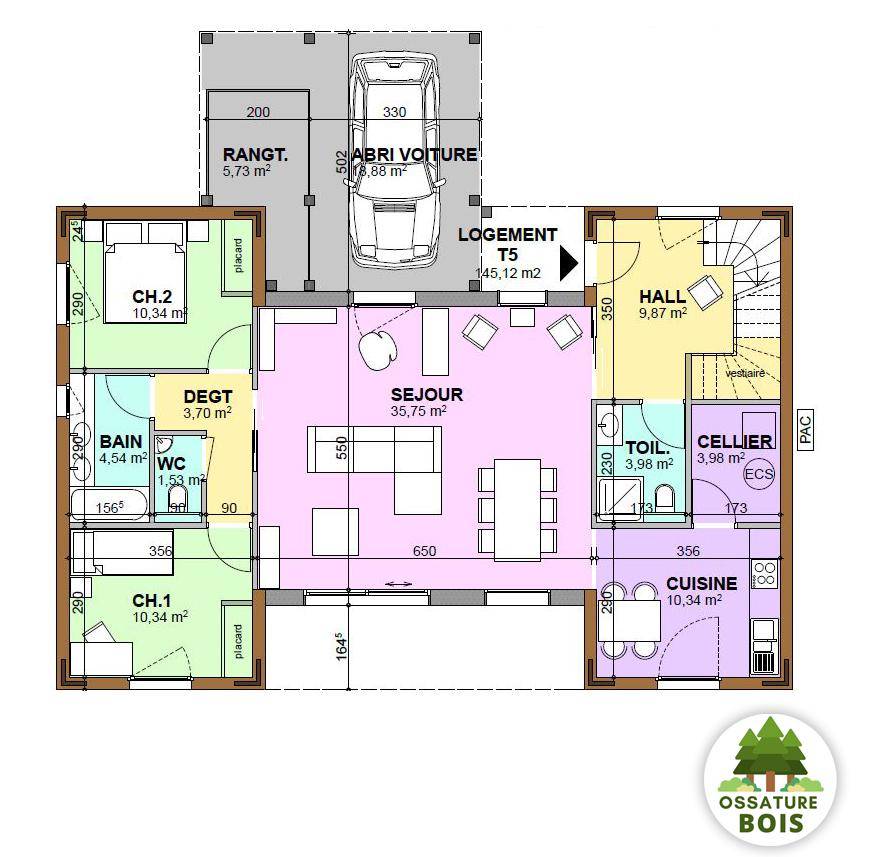 Programme terrain + maison à Villefranche-sur-Saône en Rhône (69) de 141 m² à vendre au prix de 580700€ - 2
