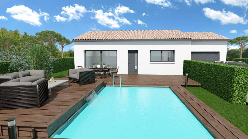 Programme terrain + maison à Saint-Mathieu-de-Tréviers en Hérault (34) de 85 m² à vendre au prix de 385100€ - 2