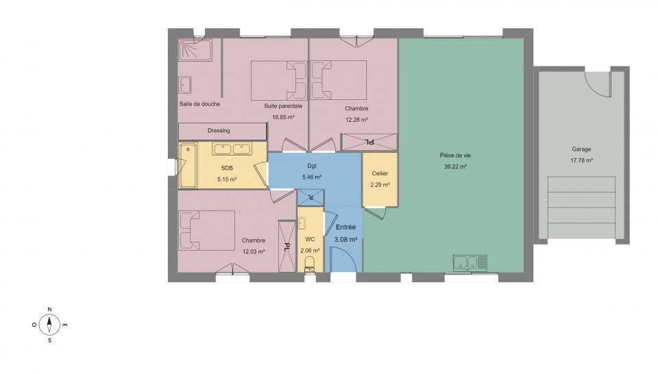 Programme terrain + maison à Corneilla-de-Conflent en Pyrénées-Orientales (66) de 100 m² à vendre au prix de 306000€ - 4