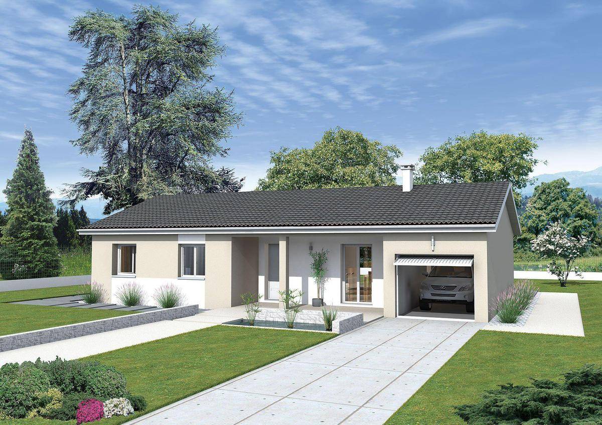 Programme terrain + maison à Bellegarde-en-Forez en Loire (42) de 85 m² à vendre au prix de 229000€ - 1