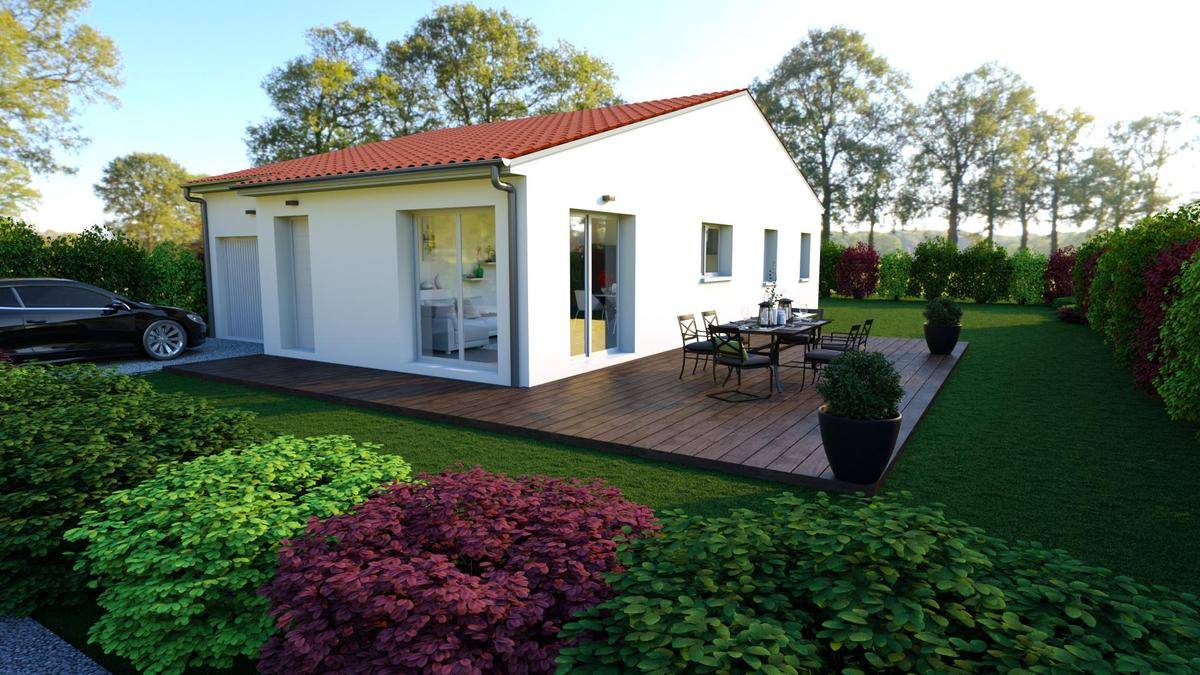 Programme terrain + maison à Cébazat en Puy-de-Dôme (63) de 85 m² à vendre au prix de 276348€ - 1