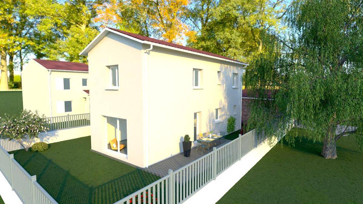 Programme terrain + maison à Mornant en Rhône (69) de 89 m² à vendre au prix de 357400€ - 1