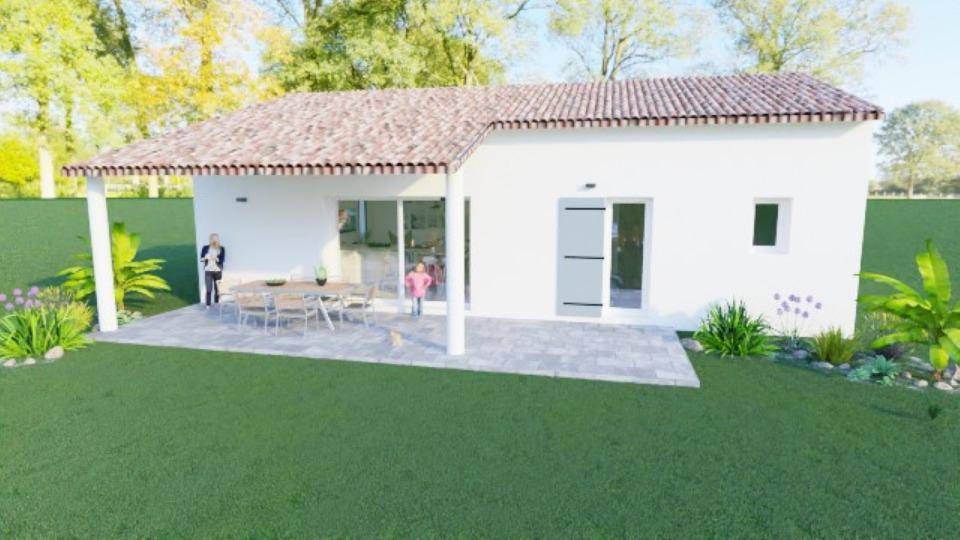 Programme terrain + maison à Bourg-Saint-Andéol en Ardèche (07) de 90 m² à vendre au prix de 235000€ - 1
