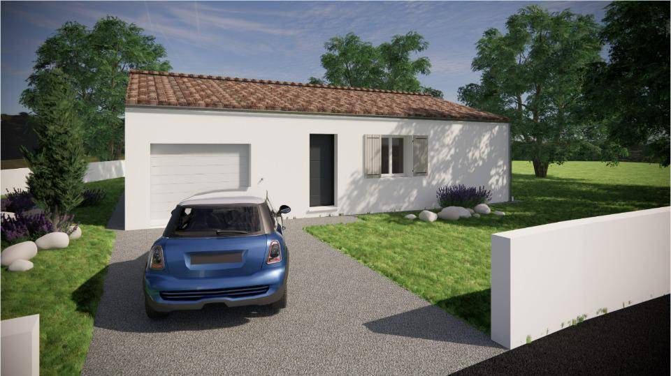 Programme terrain + maison à Gémozac en Charente-Maritime (17) de 85 m² à vendre au prix de 208000€ - 2