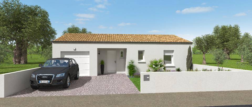 Programme terrain + maison à Puyravault en Charente-Maritime (17) de 80 m² à vendre au prix de 178400€ - 1