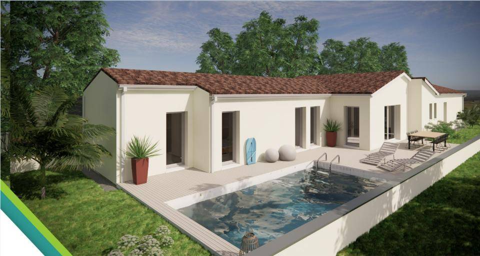 Programme terrain + maison à Saint-Germain-de-Montbron en Charente (16) de 110 m² à vendre au prix de 268500€ - 1