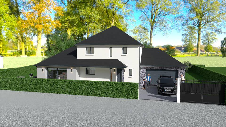 Programme terrain + maison à Appeville-Annebault en Eure (27) de 130 m² à vendre au prix de 316600€ - 1