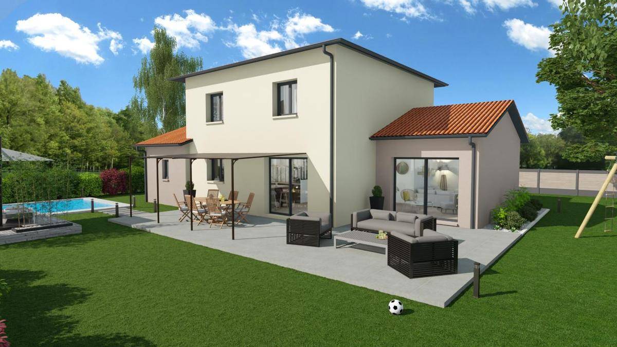 Programme terrain + maison à Montmerle-sur-Saône en Ain (01) de 120 m² à vendre au prix de 475000€ - 2
