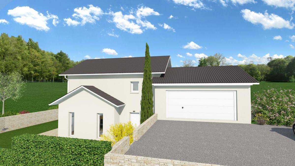 Programme terrain + maison à Sonnaz en Savoie (73) de 120 m² à vendre au prix de 486323€ - 1