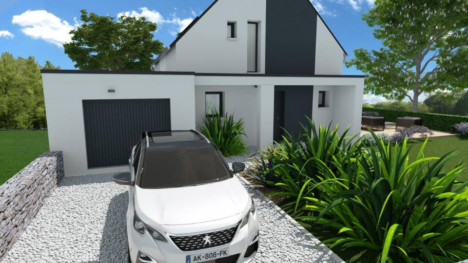 Programme terrain + maison à Audierne en Finistère (29) de 131 m² à vendre au prix de 391900€ - 2