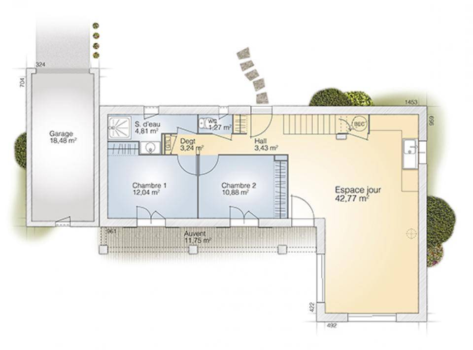 Programme terrain + maison à Vendres en Hérault (34) de 110 m² à vendre au prix de 459000€ - 4