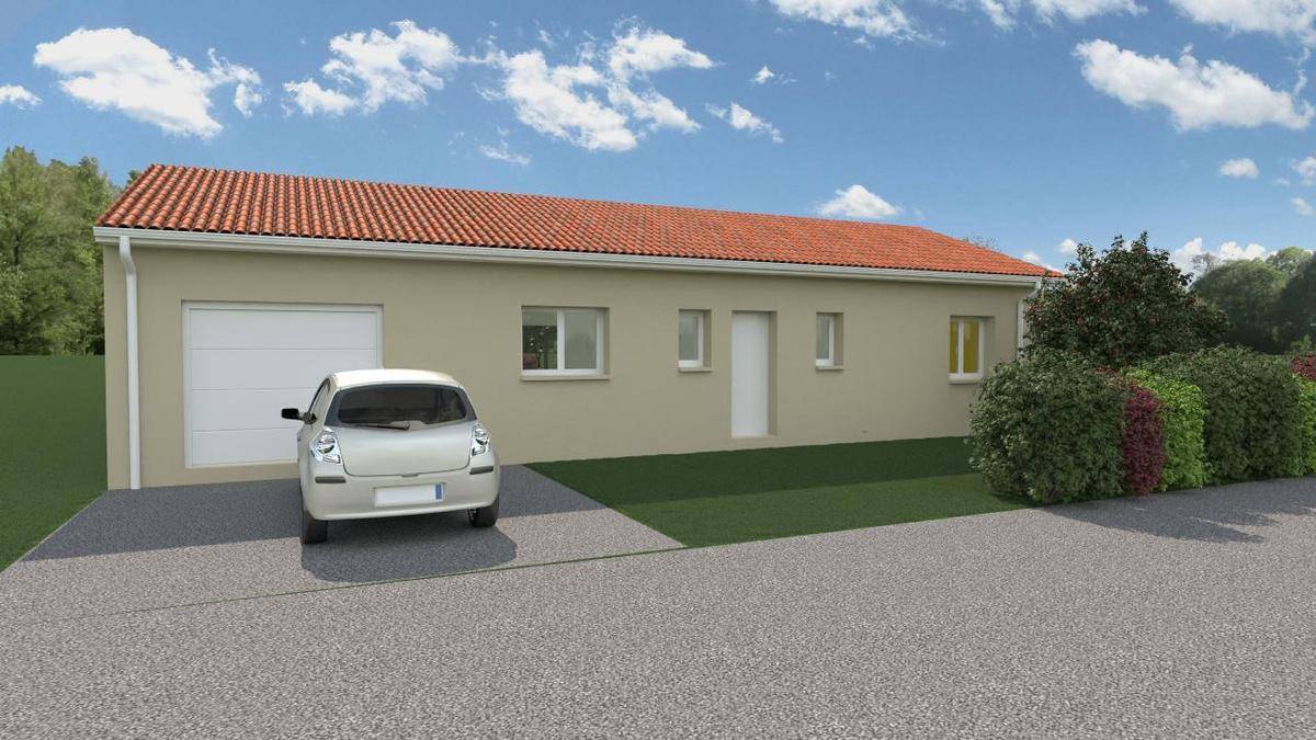 Programme terrain + maison à La Chapelle-de-Guinchay en Saône-et-Loire (71) de 85 m² à vendre au prix de 255000€ - 3