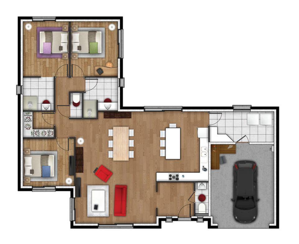 Programme terrain + maison à Criquebeuf-sur-Seine en Eure (27) de 129 m² à vendre au prix de 334000€ - 3