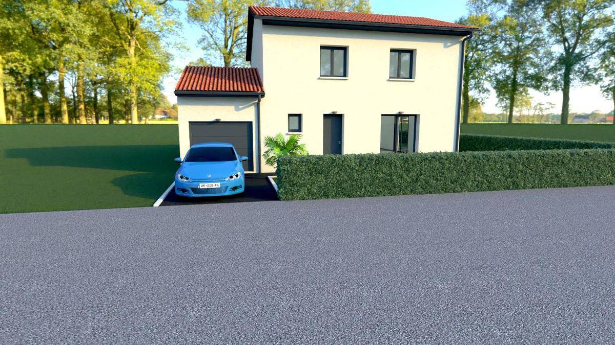 Programme terrain + maison à Saint-Prim en Isère (38) de 111 m² à vendre au prix de 346043€ - 1