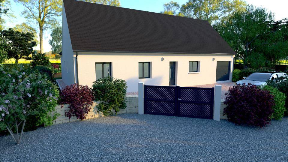 Programme terrain + maison à Saint-Germain-du-Puy en Cher (18) de 104 m² à vendre au prix de 223900€ - 1