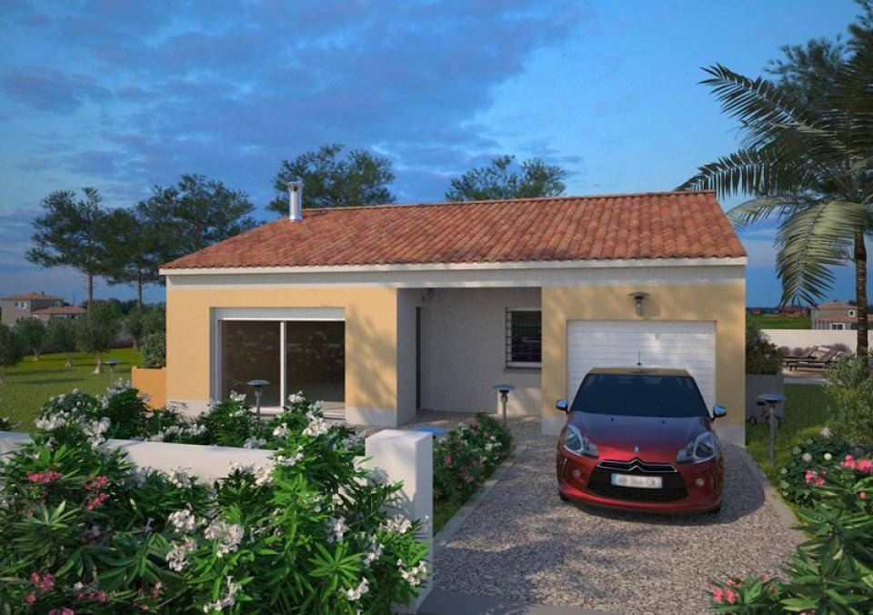Programme terrain + maison à Saint-Chaptes en Gard (30) de 83 m² à vendre au prix de 251000€ - 1