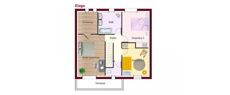 Programme terrain + maison à Vernouillet en Yvelines (78) de 101 m² à vendre au prix de 425000€ - 4