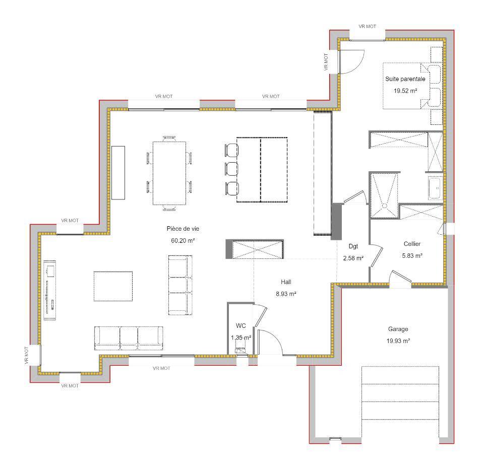 Programme terrain + maison à Lille en Nord (59) de 150 m² à vendre au prix de 584000€ - 4
