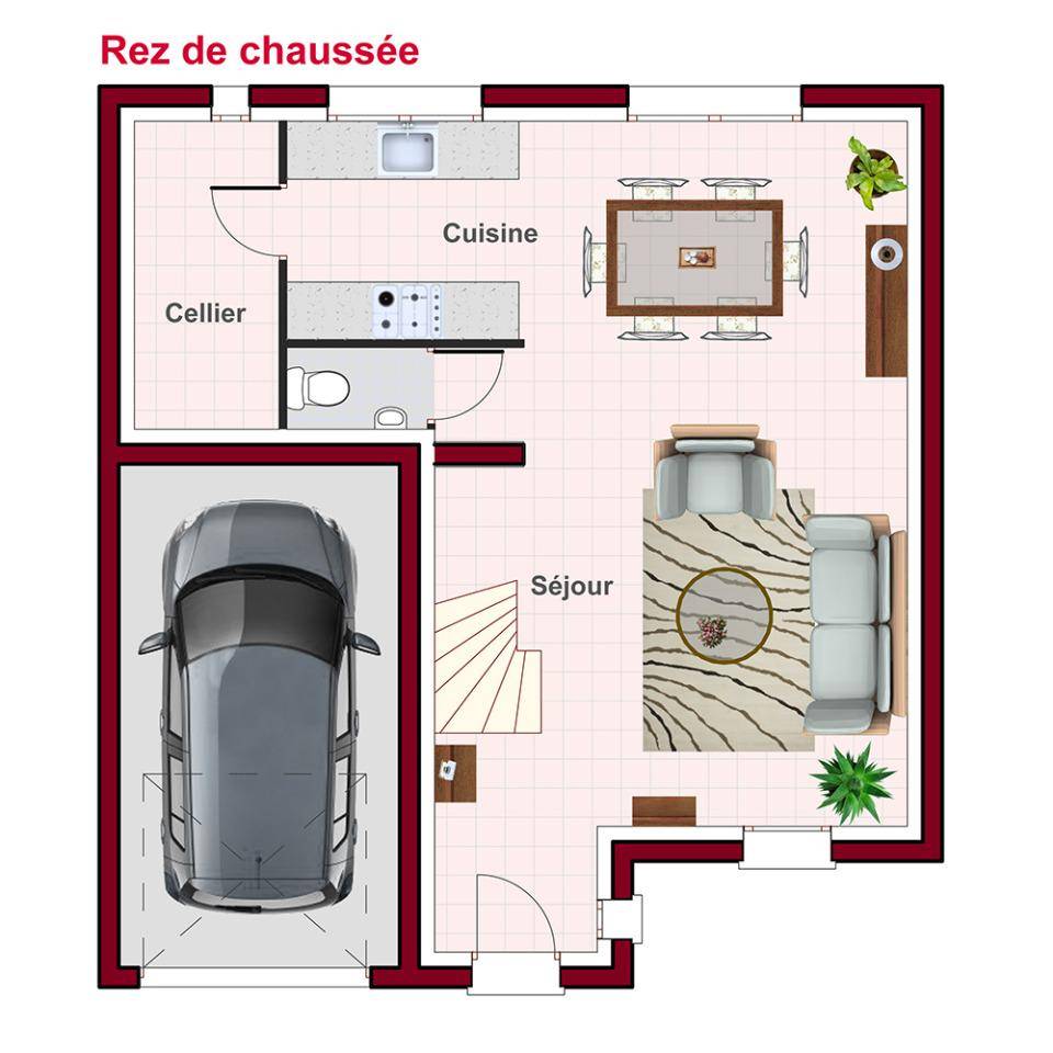 Programme terrain + maison à Vernouillet en Yvelines (78) de 101 m² à vendre au prix de 425000€ - 3