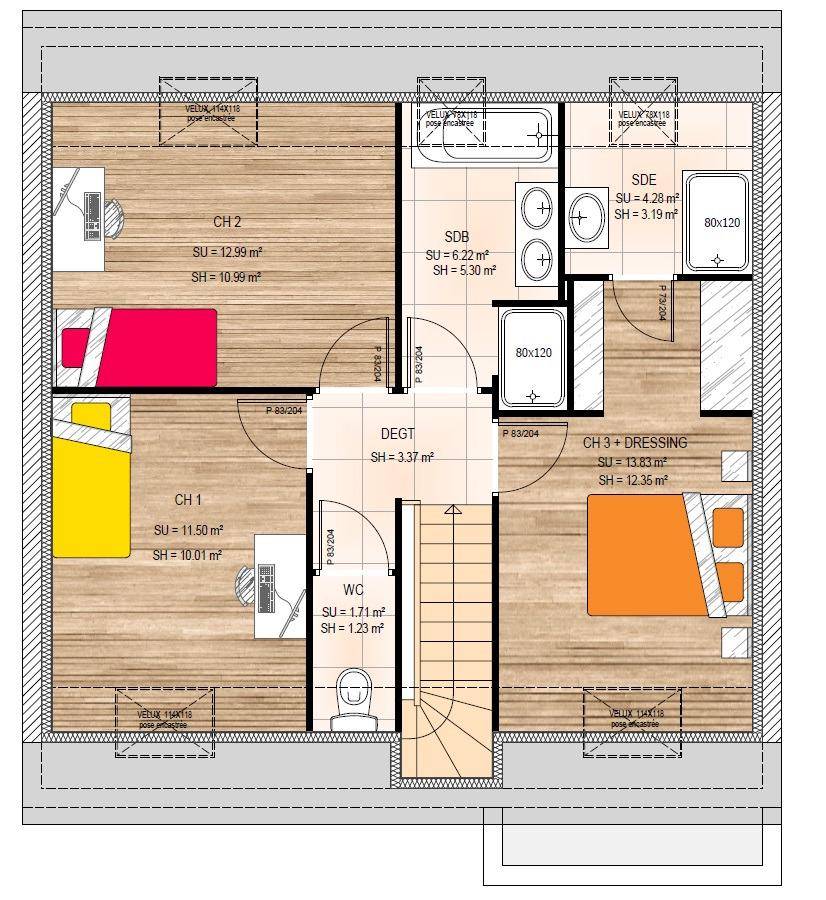 Programme terrain + maison à Val d'Erdre-Auxence en Maine-et-Loire (49) de 98 m² à vendre au prix de 241500€ - 4